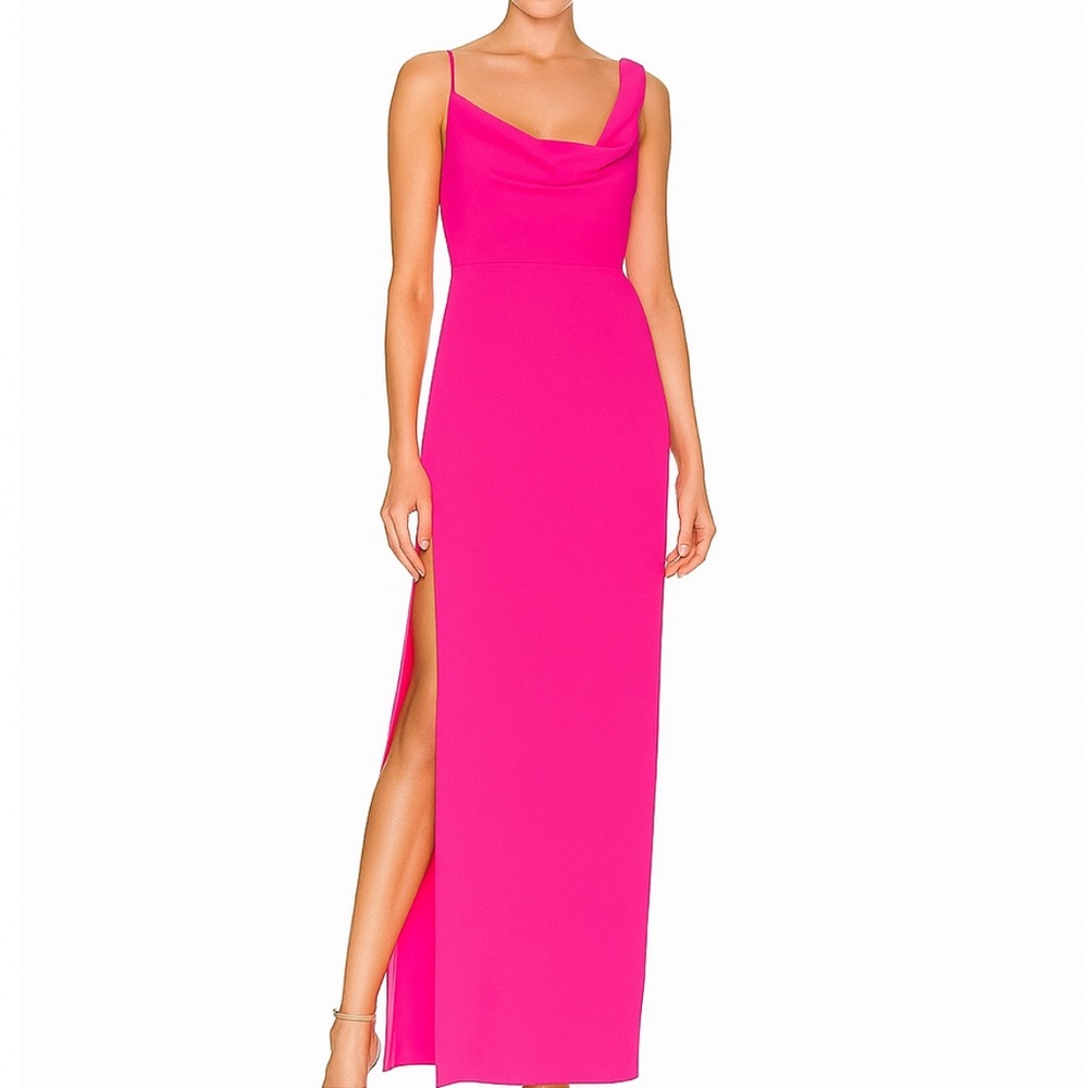 Amanda Uprichard Ariel Gown in Hot Pink Fuchsia size Small